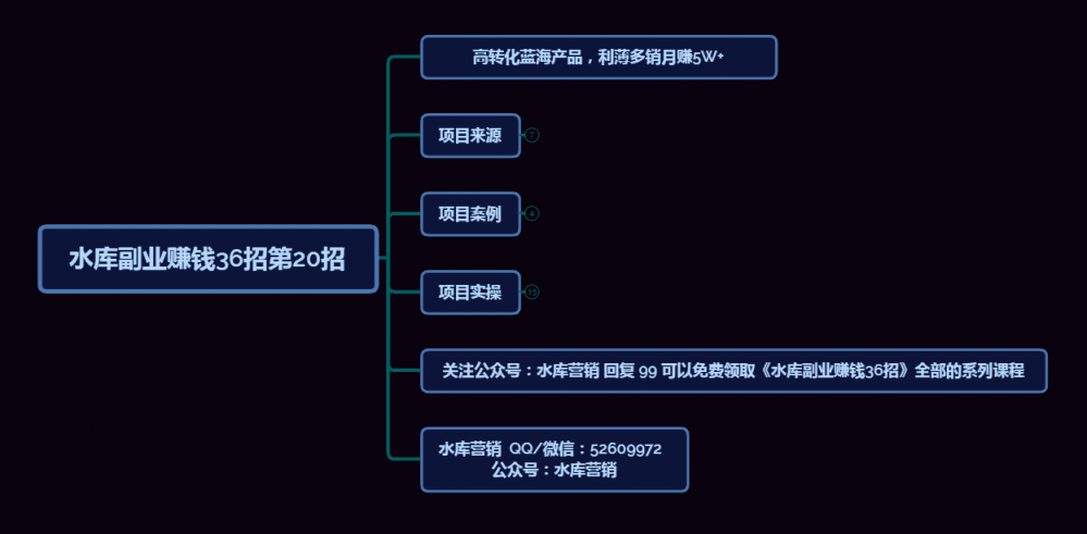 高转化蓝海产品，利薄多销月赚5万+【水库副业赚钱36招第20招】-阿灿说钱