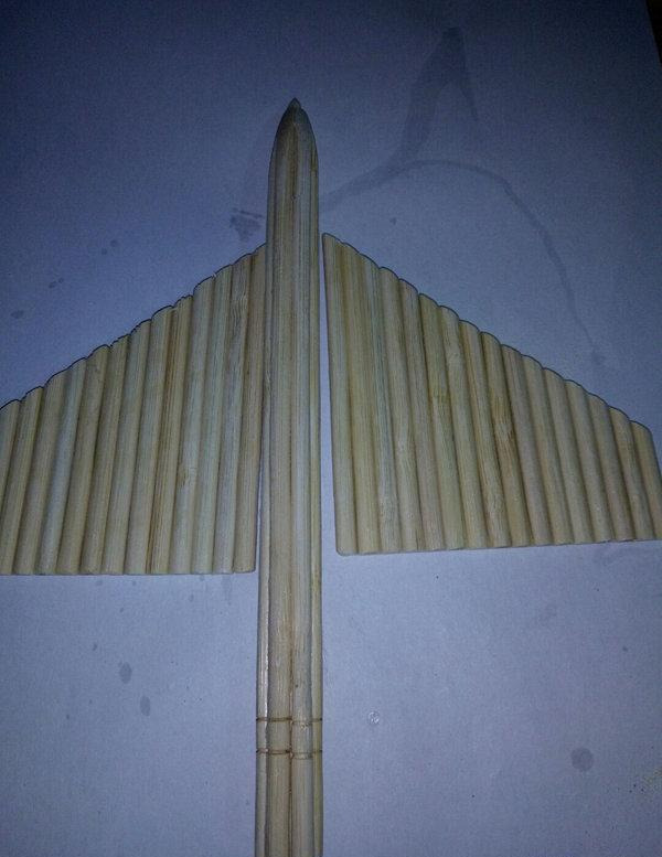 一次性筷子做简易飞机图片
