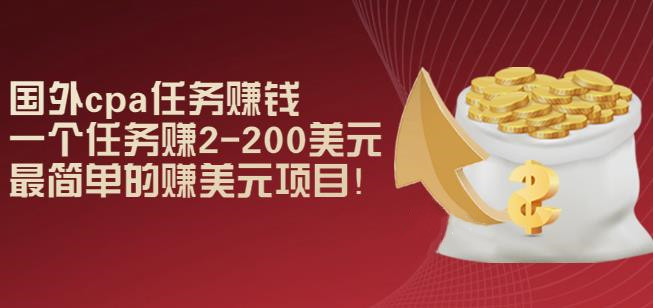 国外cpa任务赚钱：一个任务赚2-200美元，最简单的赚美元项目-阿灿说钱