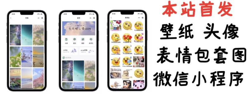 【本站首发】小白0基础搭建微信壁纸头像表情包小程序【含源码+详细视频教程】