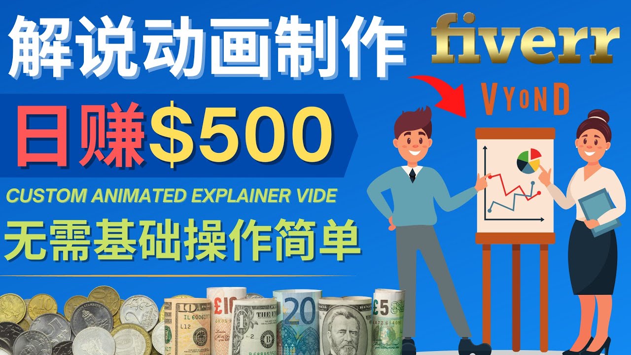 制作解说类动画视频（Animated Explainer）日赚500美元以上 – 0基础可操作-一鸣资源网