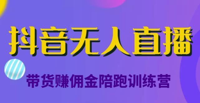 图片[1]-抖音无人直播带货赚佣金陪跑训练营，从0开始看完就能实操，日赚5000元（价值6980元）-阿灿说钱