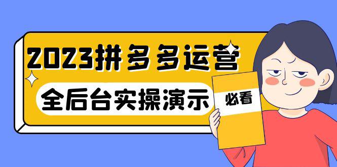 图片[1]-2023拼多多运营：14节干货实战课，拒绝-口嗨，全后台实操演示-奇奇项目网