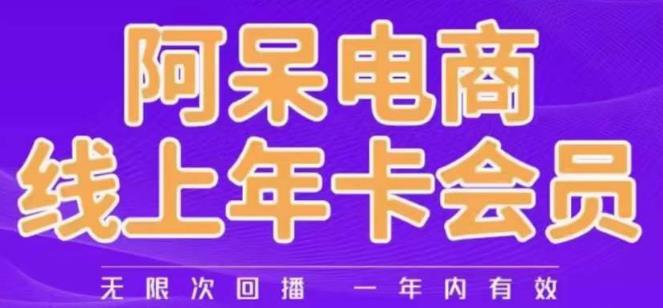 阿呆电商线上年会员，阿呆电商干货分享（最新更新中）_抖汇吧