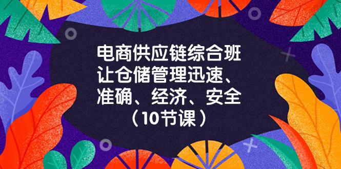 图片[1]-电商-供应链综合班，让仓储管理迅速、准确、经济、安全！（10节课）-阿灿说钱