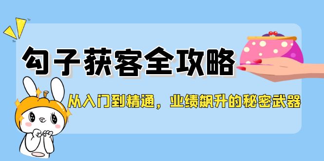 图片[1]-从入门到精通，勾子获客全攻略，业绩飙升的秘密武器-阿灿说钱