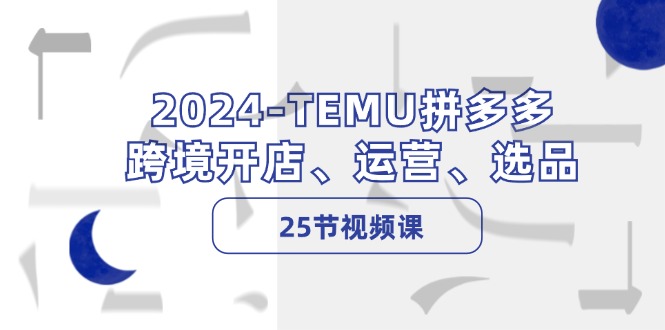 图片[1]-2024-TEMU拼多多·跨境开店、运营、选品（25节视频课）-阿灿说钱