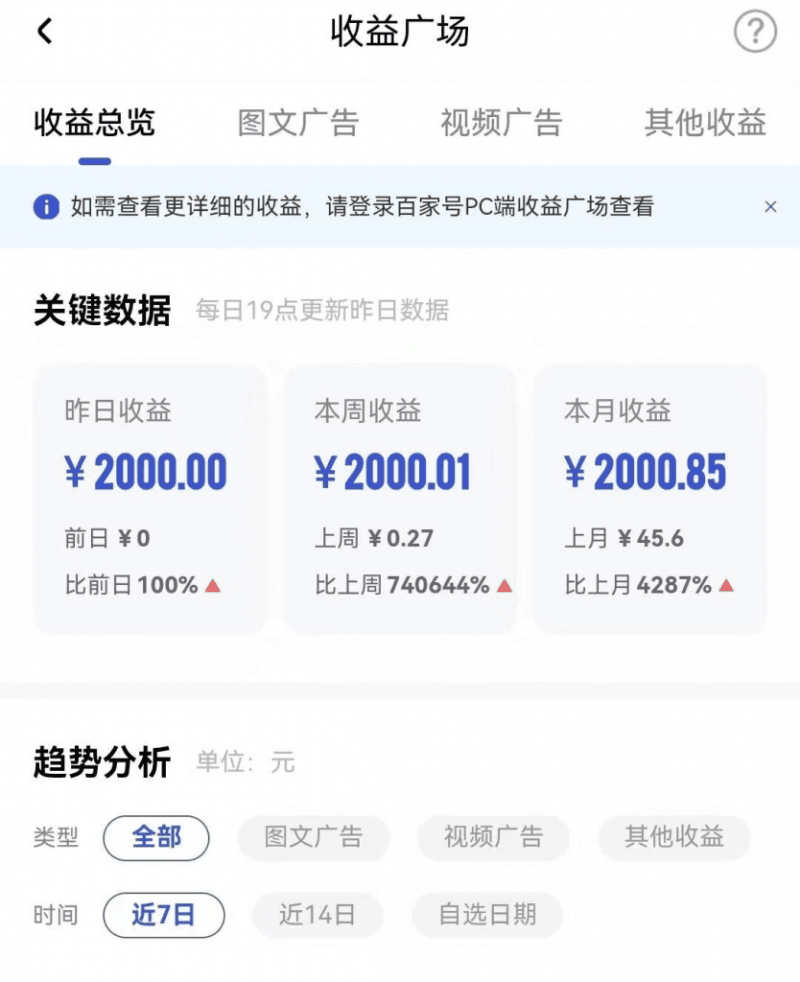 老牌百家掘金项目，无脑搬运，可批量可矩阵，这玩法单天单账号最高收益2000.85元 -1