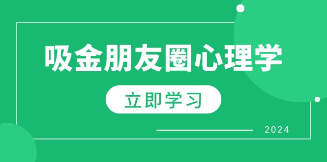 朋友圈吸金心理学：揭秘心理学原理，增加业绩，打造个人IP与行业权威 -1