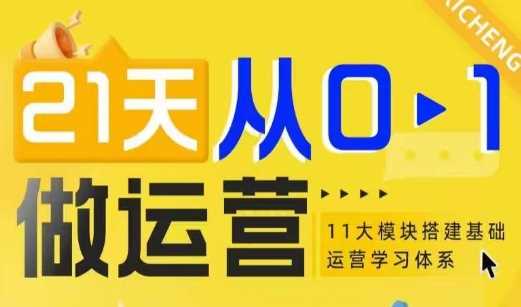 21天从0-1做运营，11大维度搭建基础运营学习体系-阿灿说钱