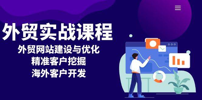 外贸实战课程：外贸网站建设与优化，精准客户挖掘，海外客户开发-阿灿说钱